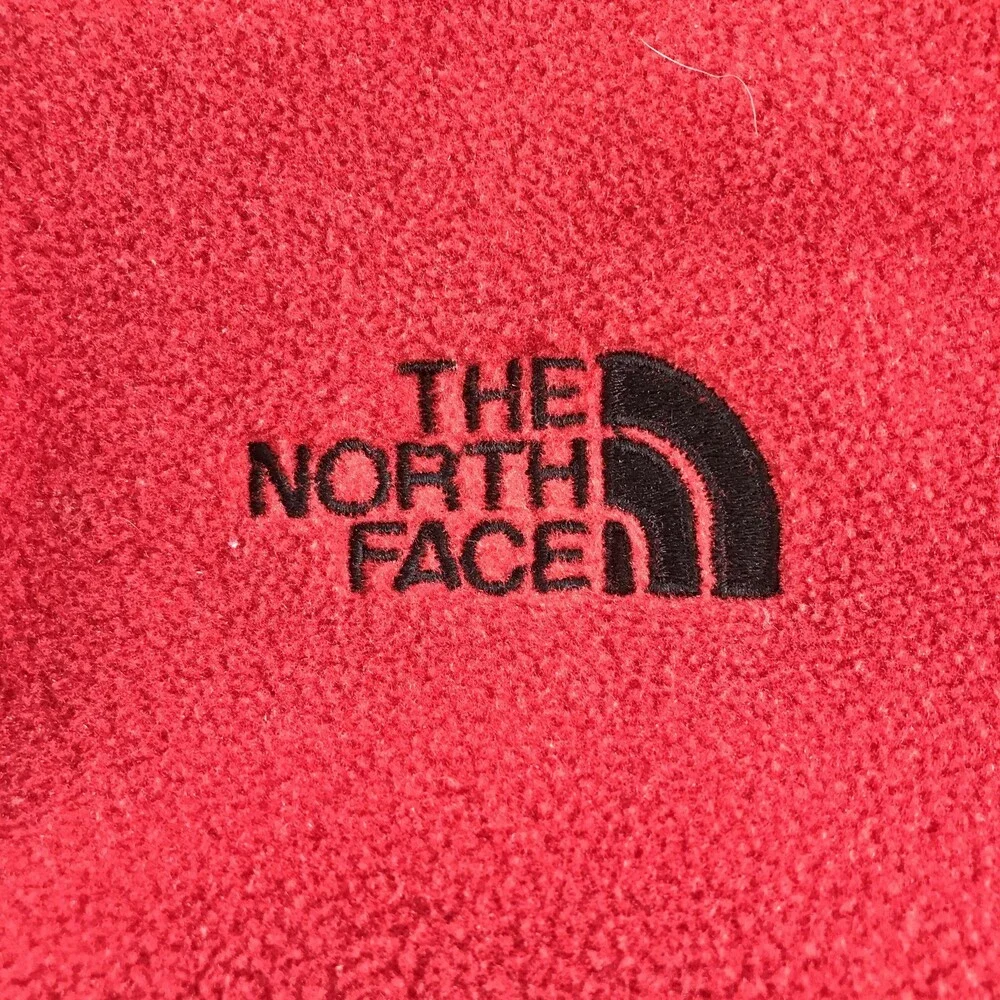 Vintage The North Face Vest Mens Large Red Fleece Full Zip Made USA Warm Outdoor